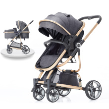 Poussette bébé nouveau luxe rose russie amérique coton bleu chinois Europe acier inoxydable cadre